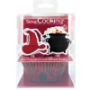 SCRAPCOOKING 24 Caissettes + 24 Cake Toppers Sorcier