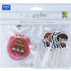 Outlet PME 12 Caissettes Cupcakes + 12 Cake Toppers Harry Potter
