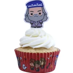 Outlet PME 12 Caissettes Cupcakes + 12 Cake Toppers Harry Potter