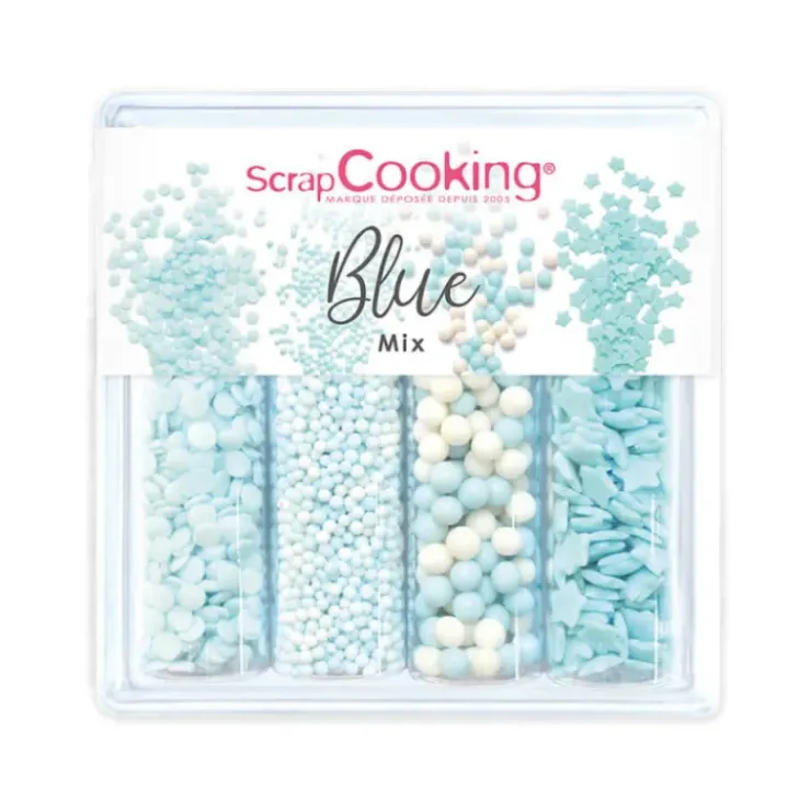 Outlet SCRAPCOOKING 4 Décors en Sucre Blue Mix 64 g