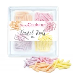 Clearance SCRAPCOOKING 4 Décors en Sucre Pastel Rods 60 g