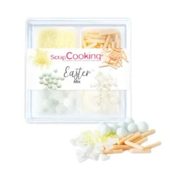 SCRAPCOOKING 4 Décors en Sucre Pâques Mix 59 g