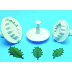 Online MALLARD FERRIERE 3 Découpoirs Grande Feuille de Houx à Poussoir