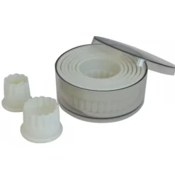 Sale DE BUYER 9 Découpoirs ronds cannelés en plastique alimentaire