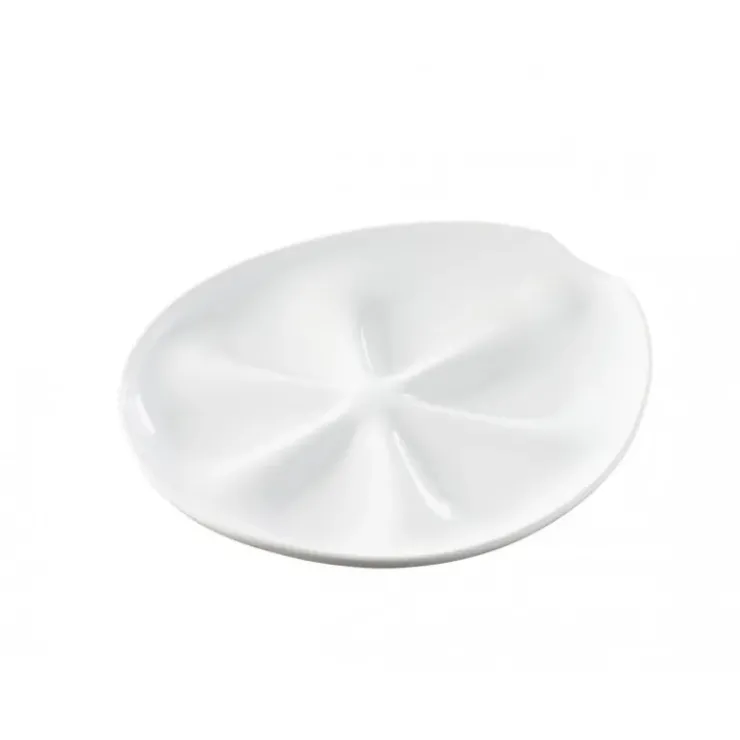 Hot REVOL Assiette à Huîtres Blanche 26 x 24 cm Impulse