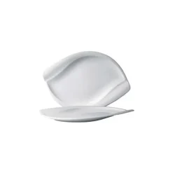 Outlet IN SITU Assiette Plate Porcelaine Leaf 28 x 19 cm (x6)