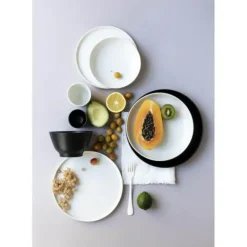 Online REVOL Assiette Plate Porcelaine Noire 24 cm Adélie