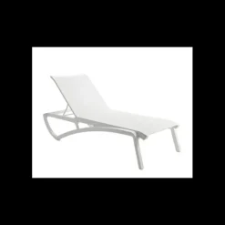 Sale GROSFILLEX Bain de Soleil en Polypropylène Blanc Glacier Toile Blanche Sunset