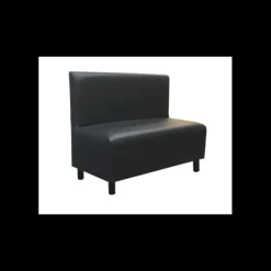 Outlet 2IMAHL Banquette en Simili Cuir Noir Lisbonne