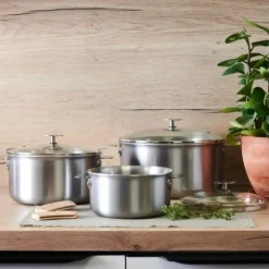 Clearance DE BUYER Batterie de Cuisine 7 pièces Alchimy Loqy