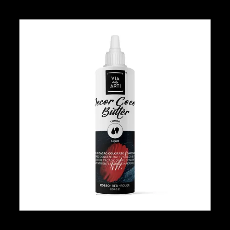 Sale CUISINEADDICT Beurre de Cacao Coloré Rouge 200 g Via delle Arti