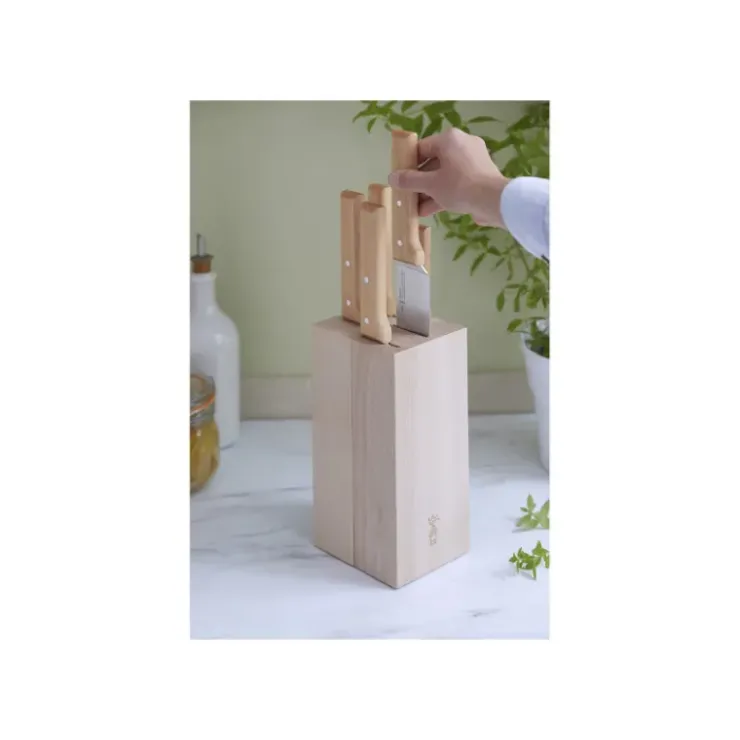 Discount OPINEL Bloc à Couteaux + 5 Couteaux Parallèle Pain