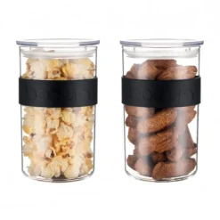 Best BODUM Bocal Plastique 1 L avec Couvercle (x2) PRESSO