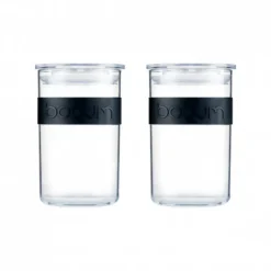 Sale BODUM Bocal Plastique 600 ml avec Couvercle (x2) PRESSO