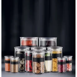 Outlet BODUM Bocal Plastique 250 ml avec Couvercle (x4) PRESSO