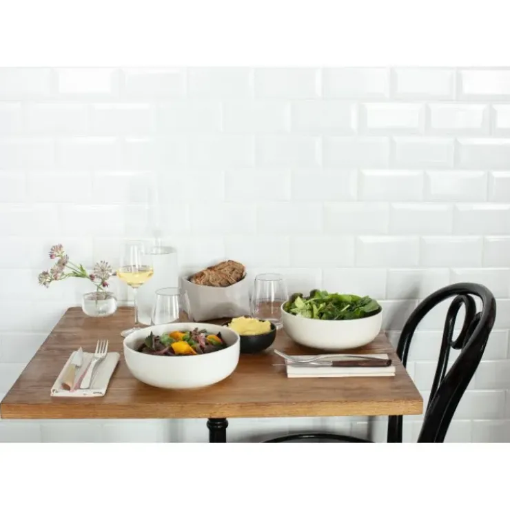 Online REVOL Bol à Salade en Porcelaine Noir 1,5 L Adélie