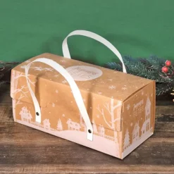 PATISDECOR Boîte à Bûche 35 x 11 cm Kraft Patisdécor