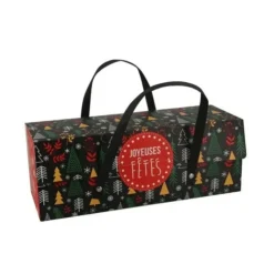 Sale PATISDECOR Boîte à Bûche 25 x 11 cm Scandinave Patisdécor