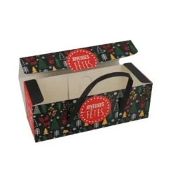 Sale PATISDECOR Boîte à Bûche 25 x 11 cm Scandinave Patisdécor