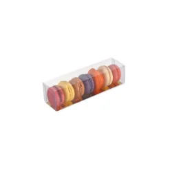 Discount MALLARD FERRIERE Boîte 6 Macarons Transparente Fond Or 18 cm