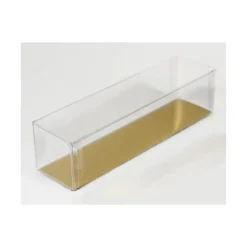 Discount MALLARD FERRIERE Boîte 6 Macarons Transparente Fond Or 18 cm