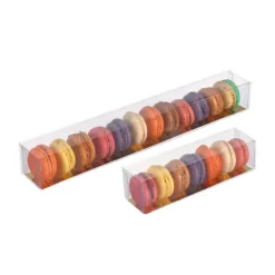 Best MALLARD FERRIERE Boîte 9 Macarons Transparente Fond Or 24 cm
