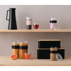 New BODUM Boîte à Pain 29 x 19 cm x H 11 cm Noir BISTRO