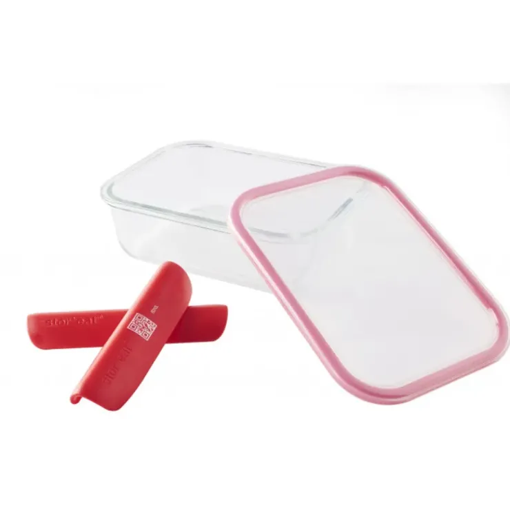 Clearance MASTRAD Boîte de Conservation Connectée 1,04 L Rouge Stor'eat