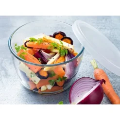 Clearance PYREX Boîte de Conservation en Verre Ronde 12 cm 0,6 L Cook & Store