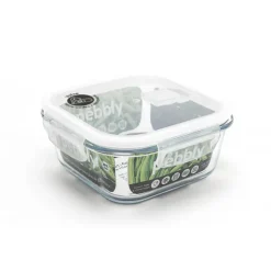Outlet PEBBLY Boîte de Conservation en Verre Carré 800 ml