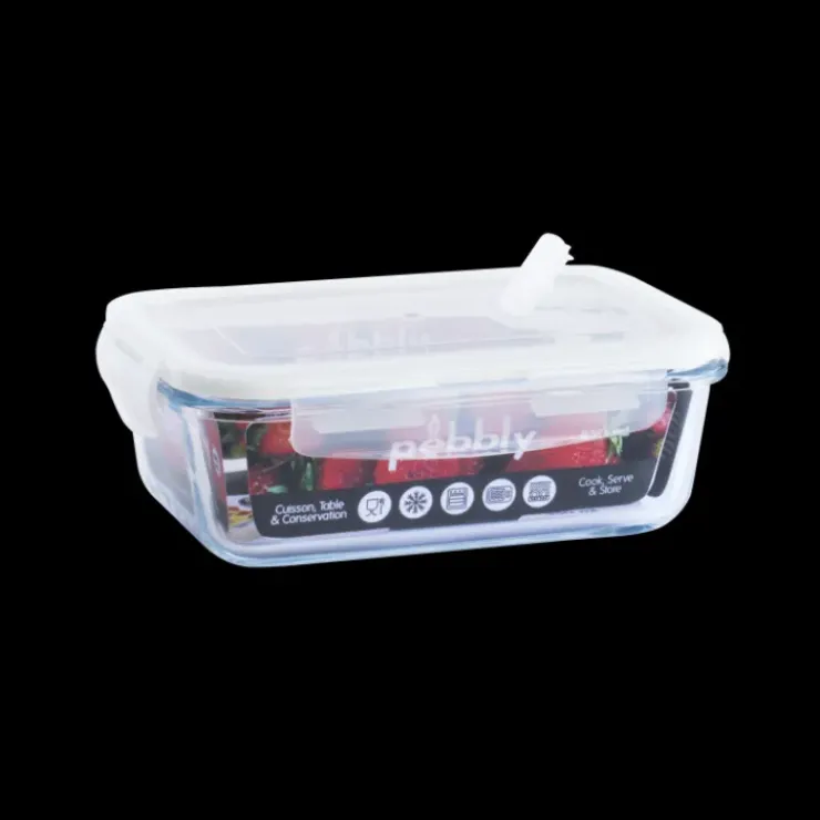 Online PEBBLY Boîte de Conservation en Verre Rectangle 850 ml