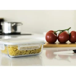 Best PEBBLY Boîte de Conservation en Verre Rectangle 650 ml