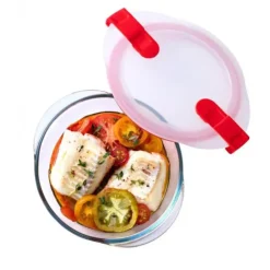 Outlet PYREX Boîte de Conservation en Verre Ronde 26 cm 2,3 L Cook & Heat
