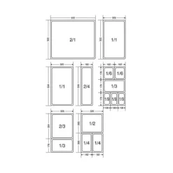 BOURGEAT Boîte Modulus Gastronorme 12 litres GN 2/3 H15 cm