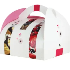 Hot CUISINEADDICT Boîte pâtissière avec poignées Trio 18 x 18 cm x H 6 cm (x50)