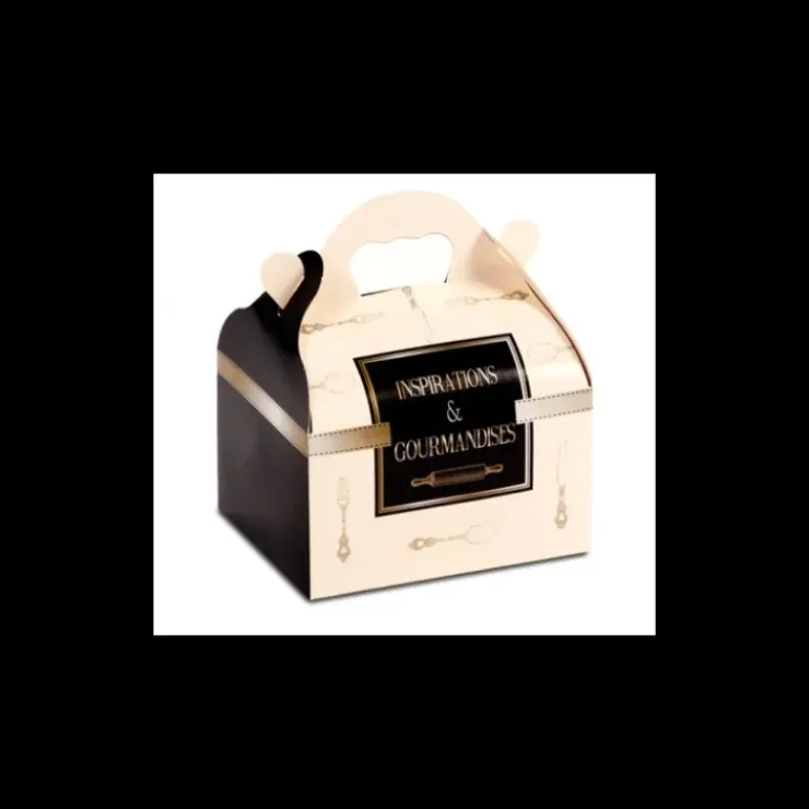 Outlet CUISINEADDICT Boîte pâtissière avec poignées Inspirations -16 x 18 x H 7 cm - (x50)