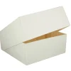 Best CUISINEADDICT Boîte pâtissière blanche - 28 x H 8 cm - (x50)