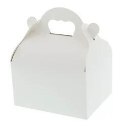 Clearance CUISINEADDICT Boîte Pâtissière Blanche avec Poignées - 20 x 18 x H 7 cm - (x50)