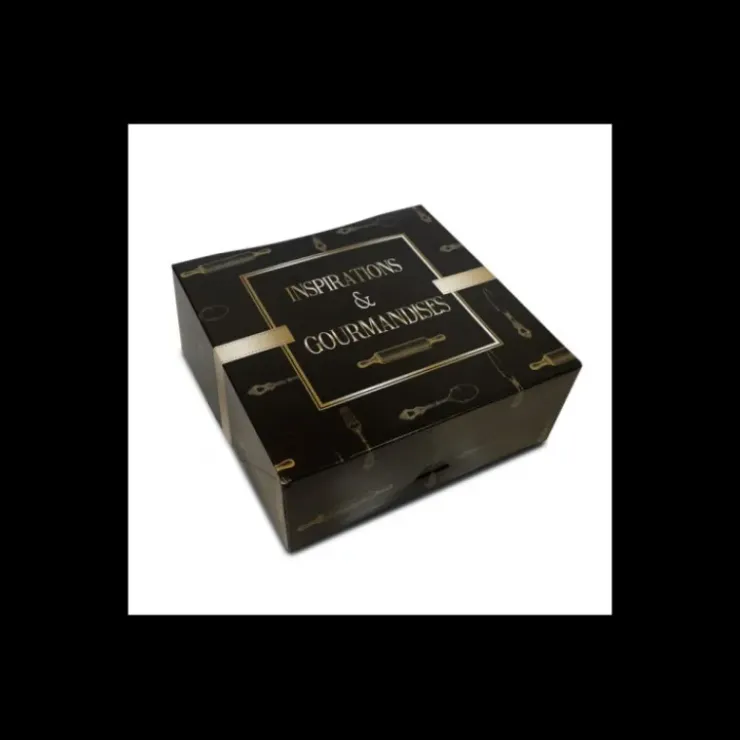 Hot CUISINEADDICT Boîte pâtissière Inspirations et Gourmandises - 16 x H 8 cm - (x50)