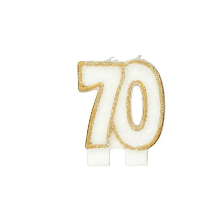 New GATODECO Bougie Anniversaire 70 ans Gatodéco