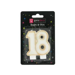 Best GATODECO Bougie Anniversaire 18 ans Gatodéco