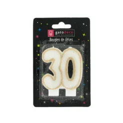 Online GATODECO Bougie Anniversaire 30 ans Gatodéco