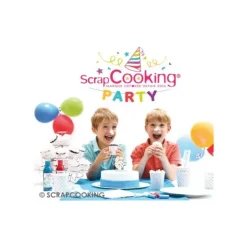 Hot SCRAPCOOKING Bougie Chiffre 7 Blanche à Etoiles Multicolores