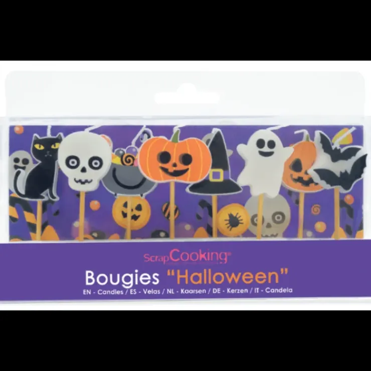 Hot SCRAPCOOKING Bougie Halloween x8