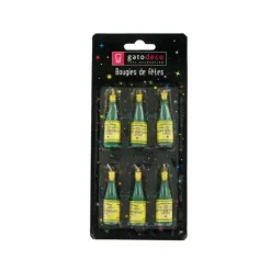 Outlet GATODECO Bougies Bouteilles de Champagne (x6) Gatodéco