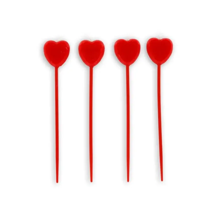 Sale GATODECO Bougies Coeurs Rouges sur Piques (x4) Gatodéco
