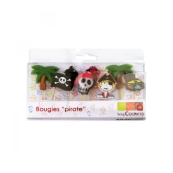 Hot SCRAPCOOKING Bougies d'anniversaire ''Pirate'' (x8)