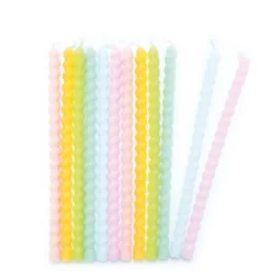 Sale SCRAPCOOKING Bougies Longues Torsadées Pastel 12 cm (x12)