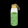 Outlet PEBBLY Bouteille en Verre avec Protection Silicone Vert 55 cl
