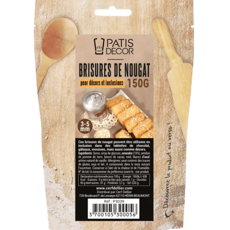 Clearance PATISDECOR Brisures de Nougat 150 g Patisdécor